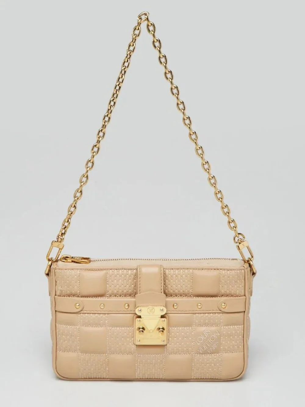 Louis Vuitton Beige Damier Quilted Leather Troca PM Bag